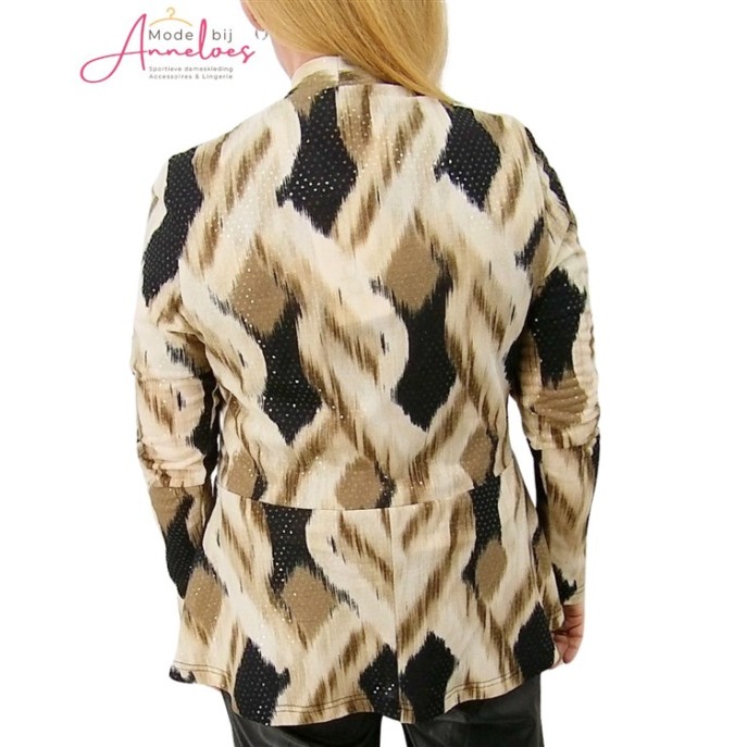 Batida Vest 2220 losvallend Beige Glow print